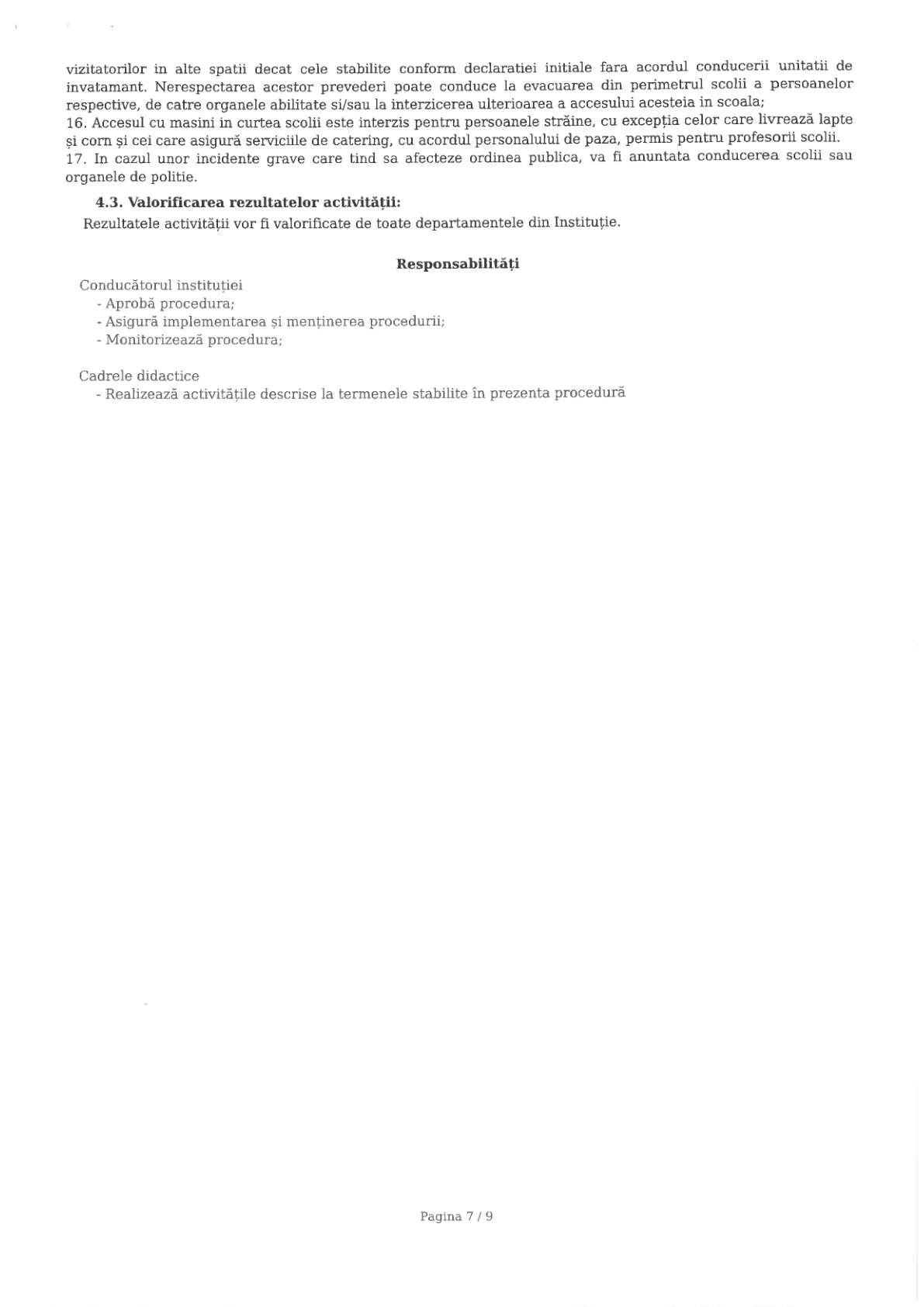 Procedura de acces al părinților în școală – pagina 9 din 12